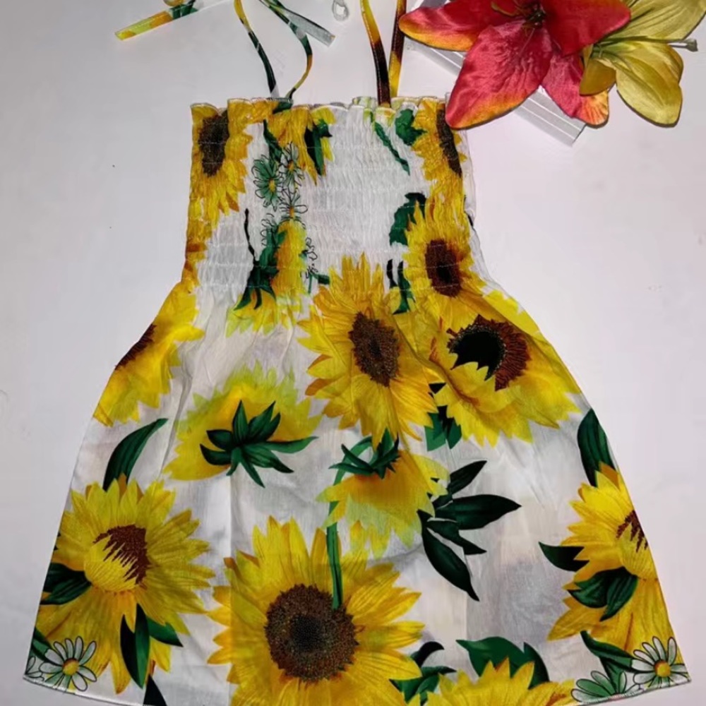 Sunflower summer dress